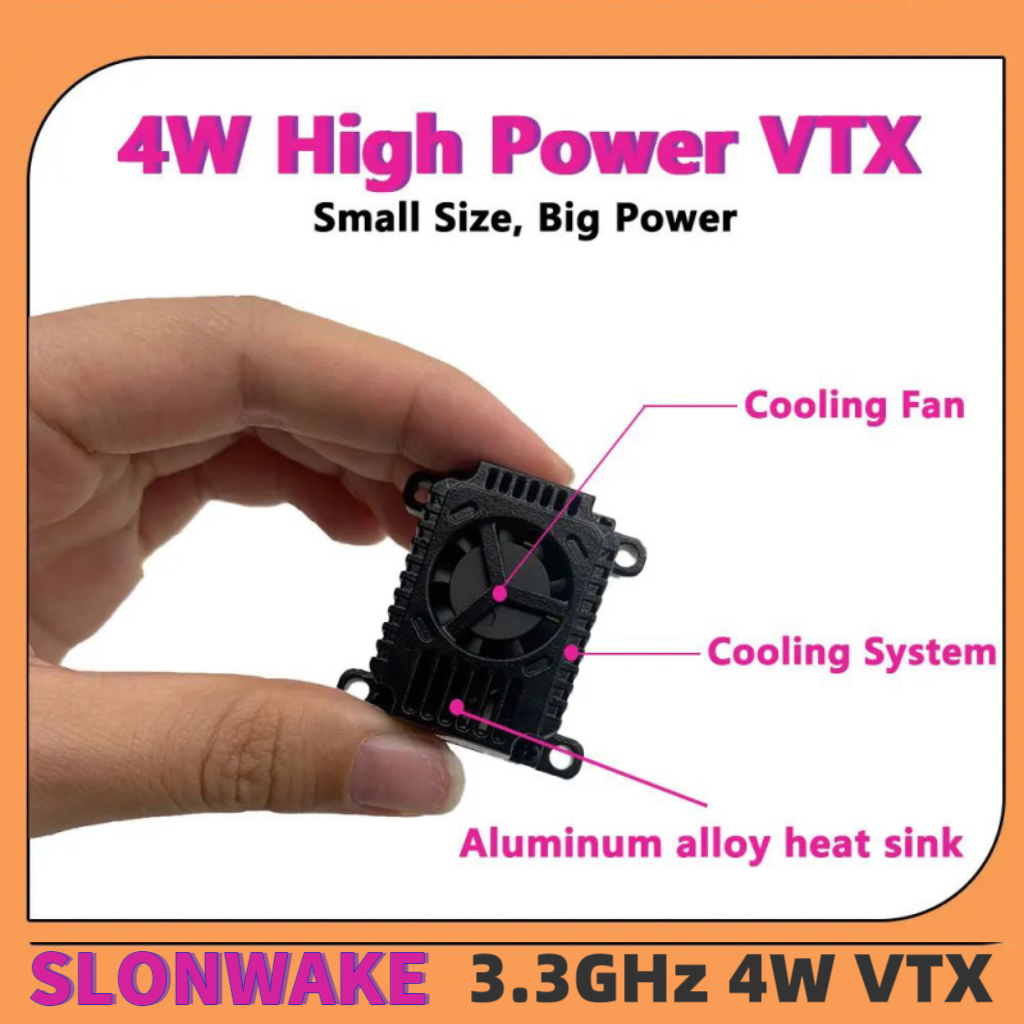 SLONWAKE FPV 3.3G 16CH 4000mW  – обзор и цена Fpv Drone Transmitter