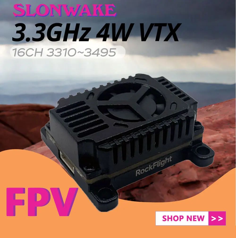 SLONWAKE FPV 3.3G 16CH 4000mW  – обзор и цена Fpv Drone Transmitter