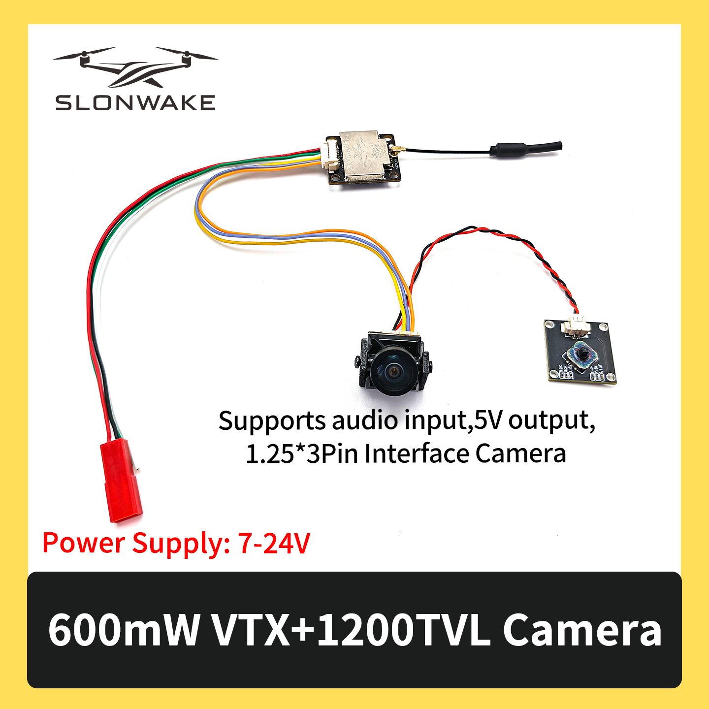 SLONWAKE 5.8G 600mW 7-24V FPV  – обзор и цена Fpv Drone Transmitter