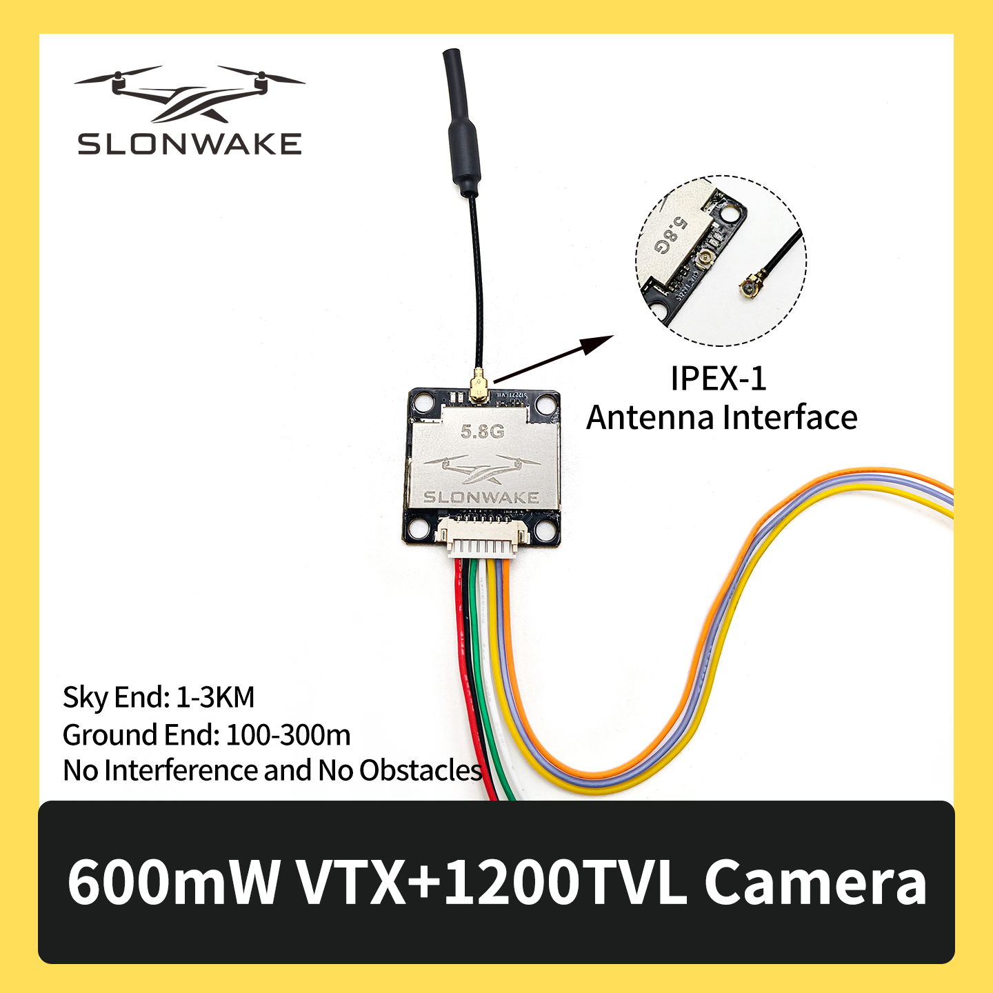 SLONWAKE 5.8G 600mW 7-24V FPV  – обзор и цена Fpv Drone Transmitter