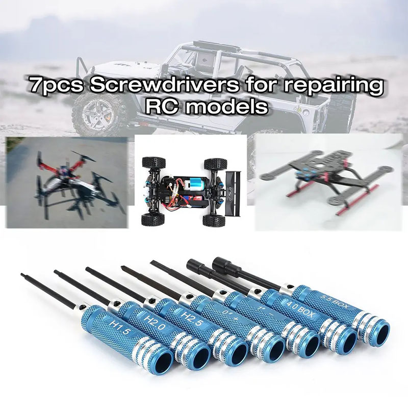 7Pcs 1.5 2.0 2.5mm RC Hex Driv – обзор и цена Fpv Drone Tool Kit