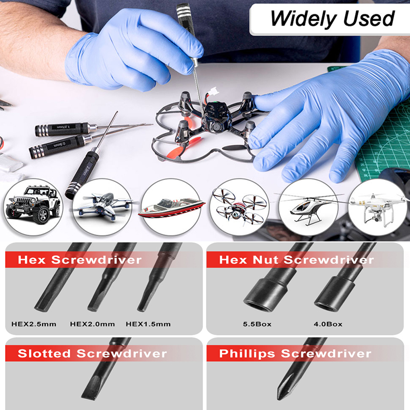 7Pcs 1.5 2.0 2.5mm RC Hex Driv – обзор и цена Fpv Drone Tool Kit