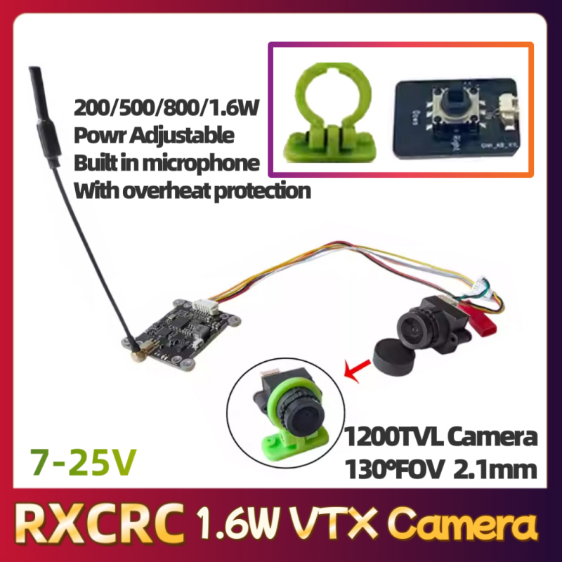 RXCRC 5.8G Module 48CH 1.6W VT – обзор и цена Fpv Drone Transmitter