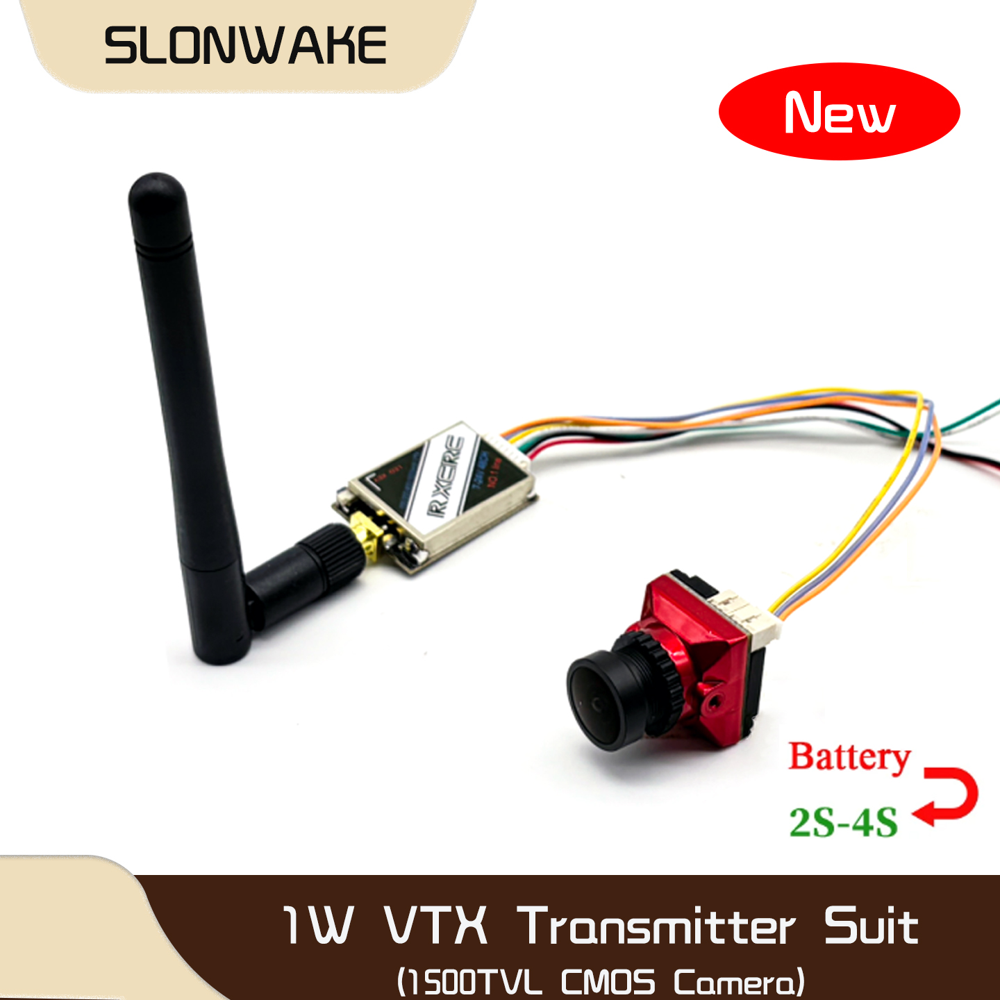 SLONWAKE  5.8G 48CH 1W VTX 100 – обзор и цена Fpv Drone Vtx