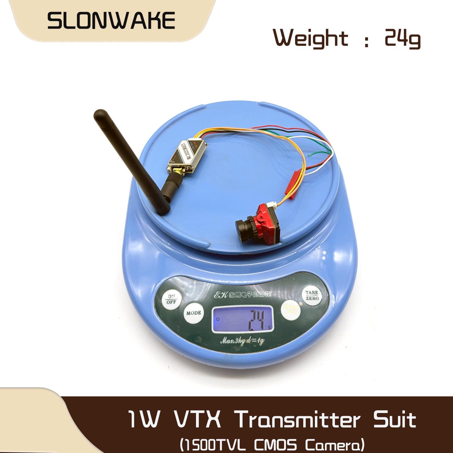 SLONWAKE  5.8G 48CH 1W VTX 100 – обзор и цена Fpv Drone Vtx