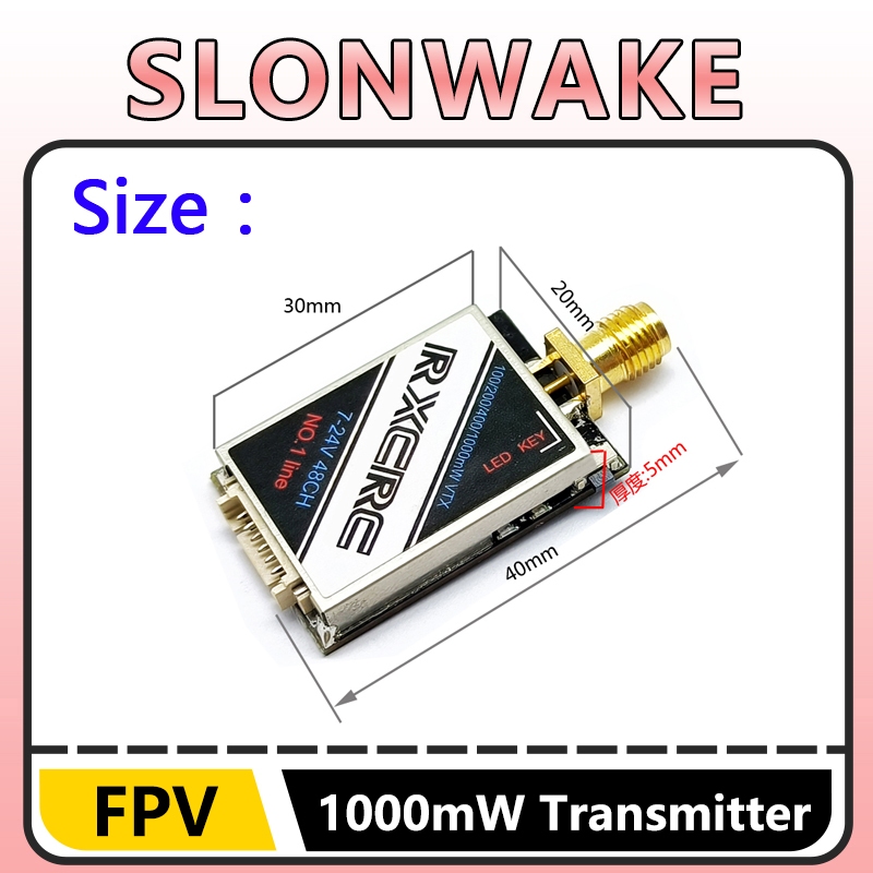 SLONWAKE  5.8G 48CH 1W VTX 100 – обзор и цена Fpv Drone Vtx