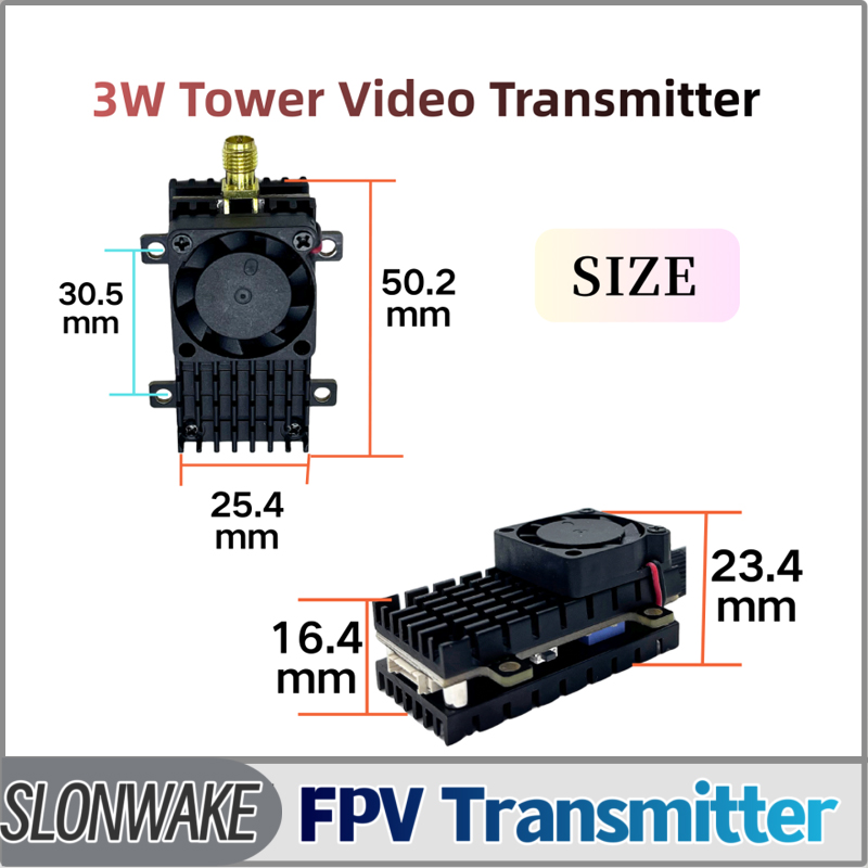 SLONWAKE 5.8G 3000mW Simulatio – обзор и цена Fpv Drone Transmitter