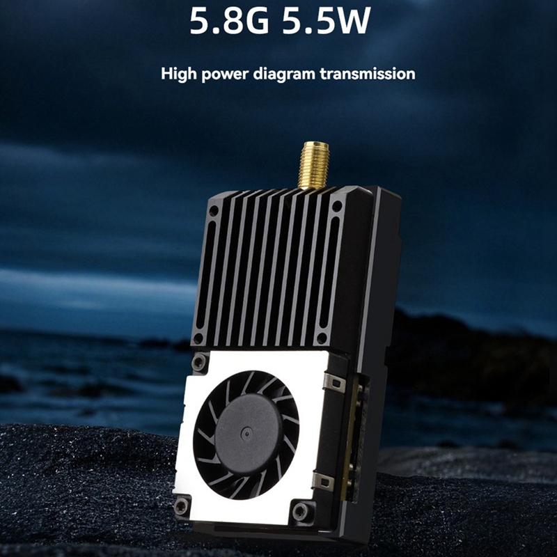 5.8G 5.5W VTX 64CH High Power  – обзор и цена Fpv Drone Transmitter